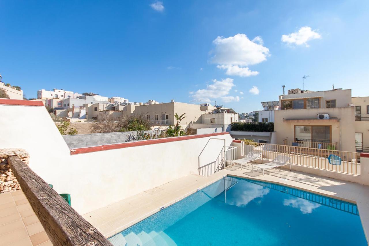 Pool And Sea Merill Apartments - Happy Rentals Mellieħa Eksteriør billede